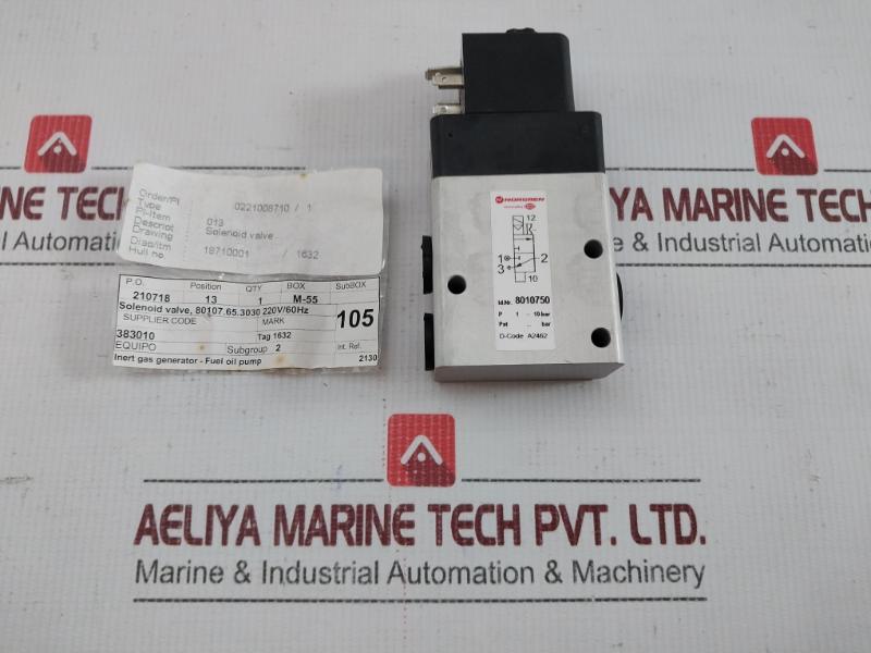 230V Solenoid Valve 8010750 Norgren