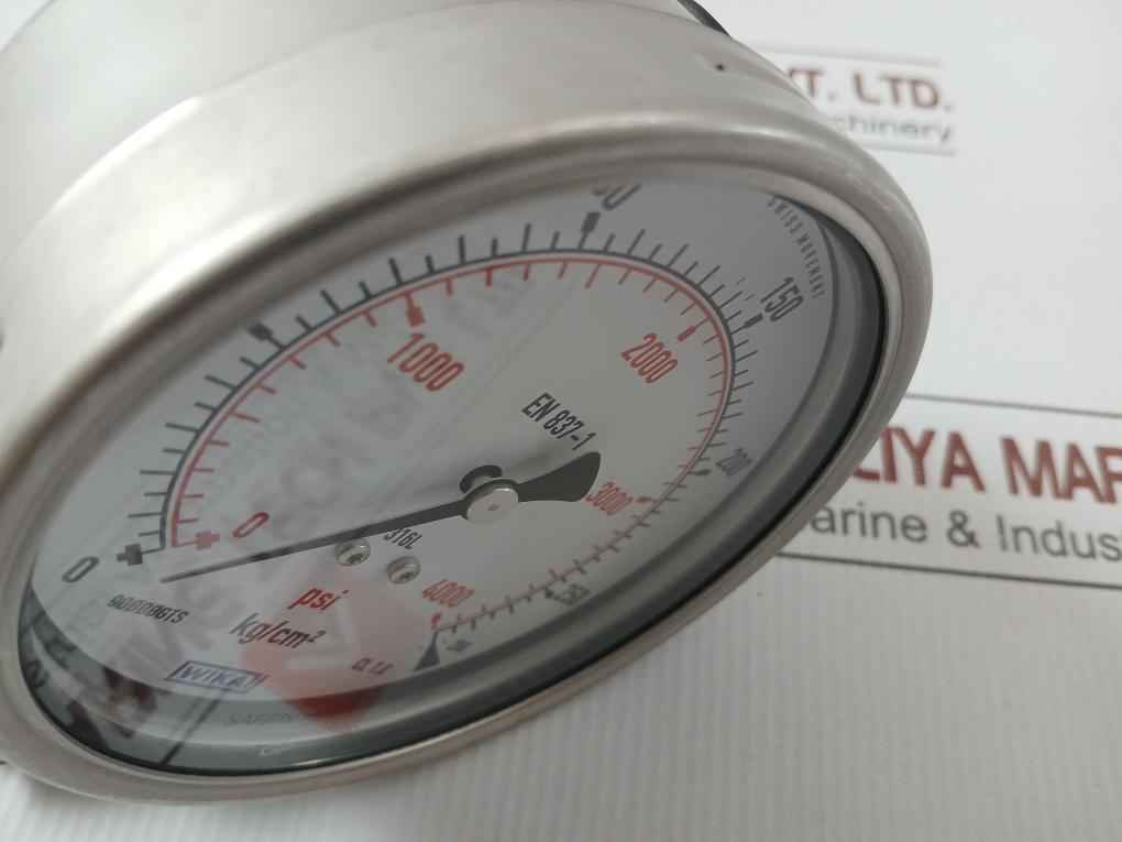 232.50.100 Bourdon Tube Pressure Gauge 280 Kg/Cm2 & Psi Wika