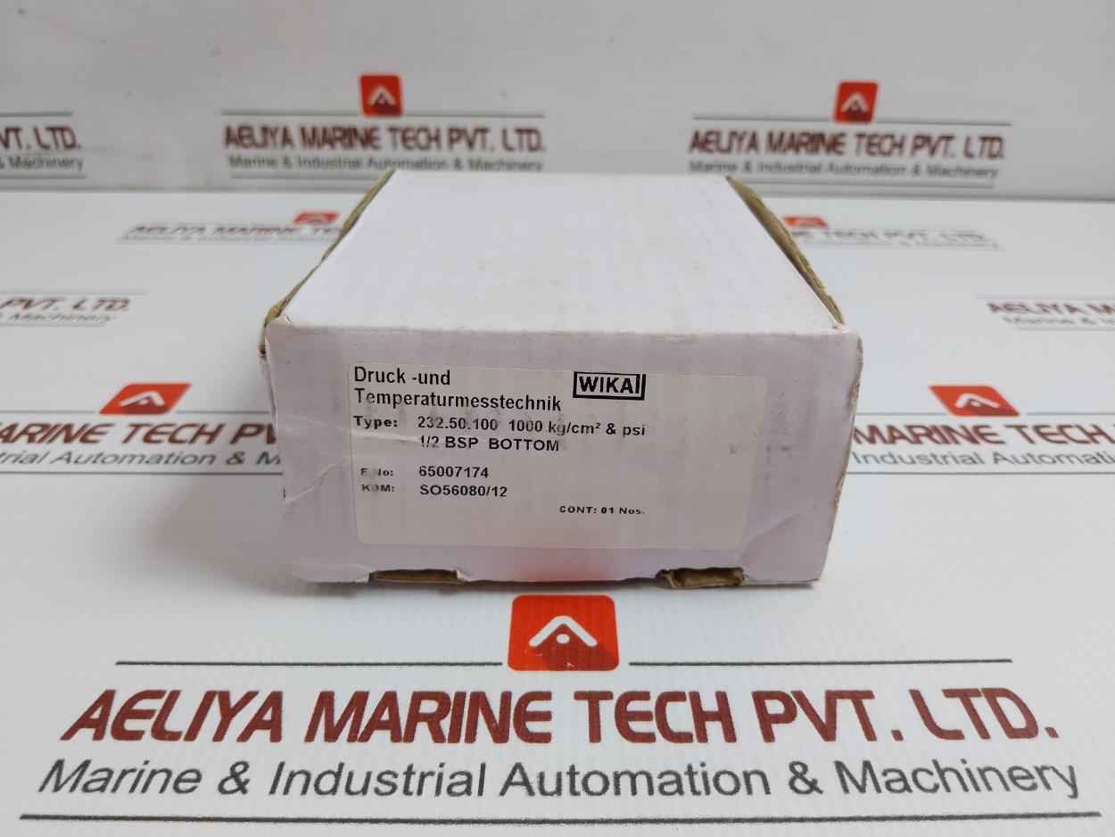 232.50.100 Pressure Gauge 0 To 1000 Kg/Cm2 0 To 14000 Psi Wika