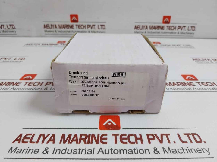 232.50.100 Pressure Gauge 0 To 1000 Kg/Cm2 0 To 14000 Psi Wika