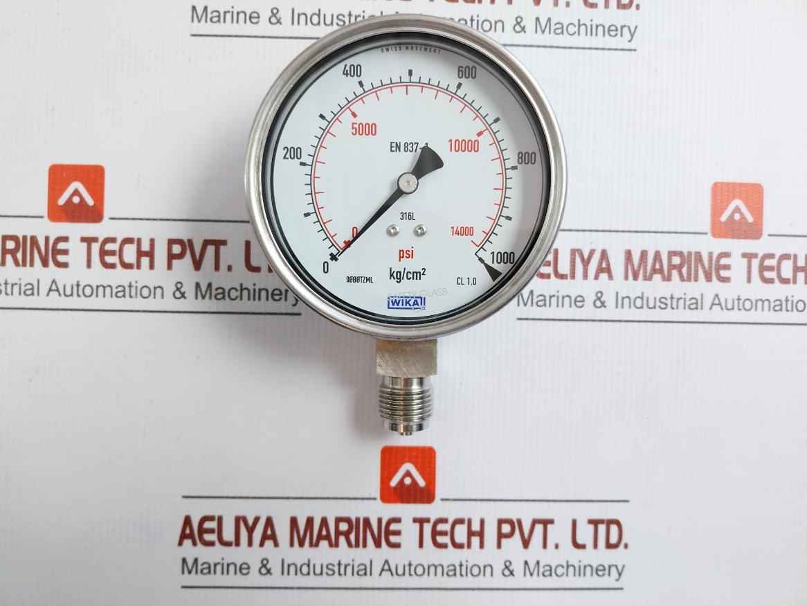 232.50.100 Pressure Gauge 0 To 1000 Kg/Cm2 0 To 14000 Psi Wika