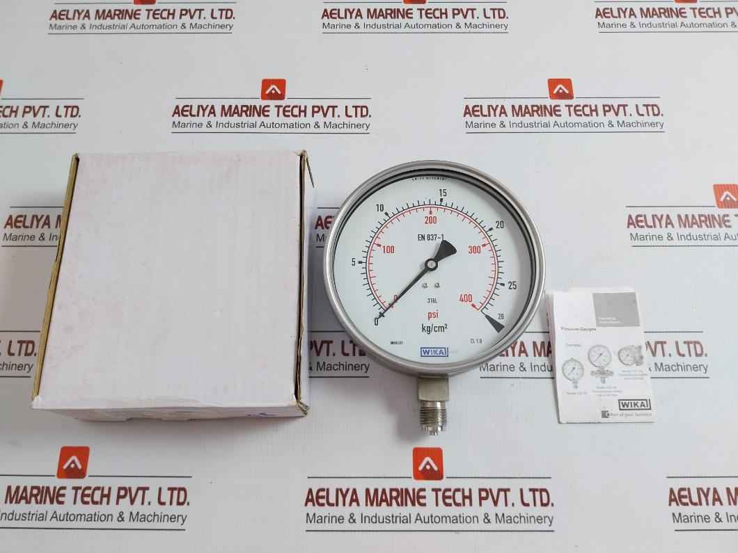232.50.160 Pressure Gauge 0-28 Kg/Cm2 & Psi Wika