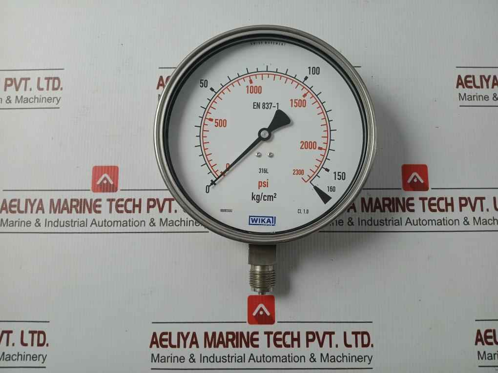 232.50.160 Pressure Gauge 160 Kg/Cm2 & Psi Wika