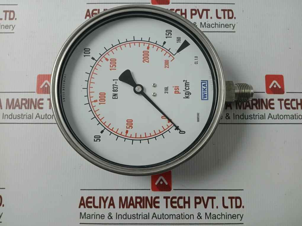 232.50.160 Pressure Gauge 160 Kg/Cm2 & Psi Wika
