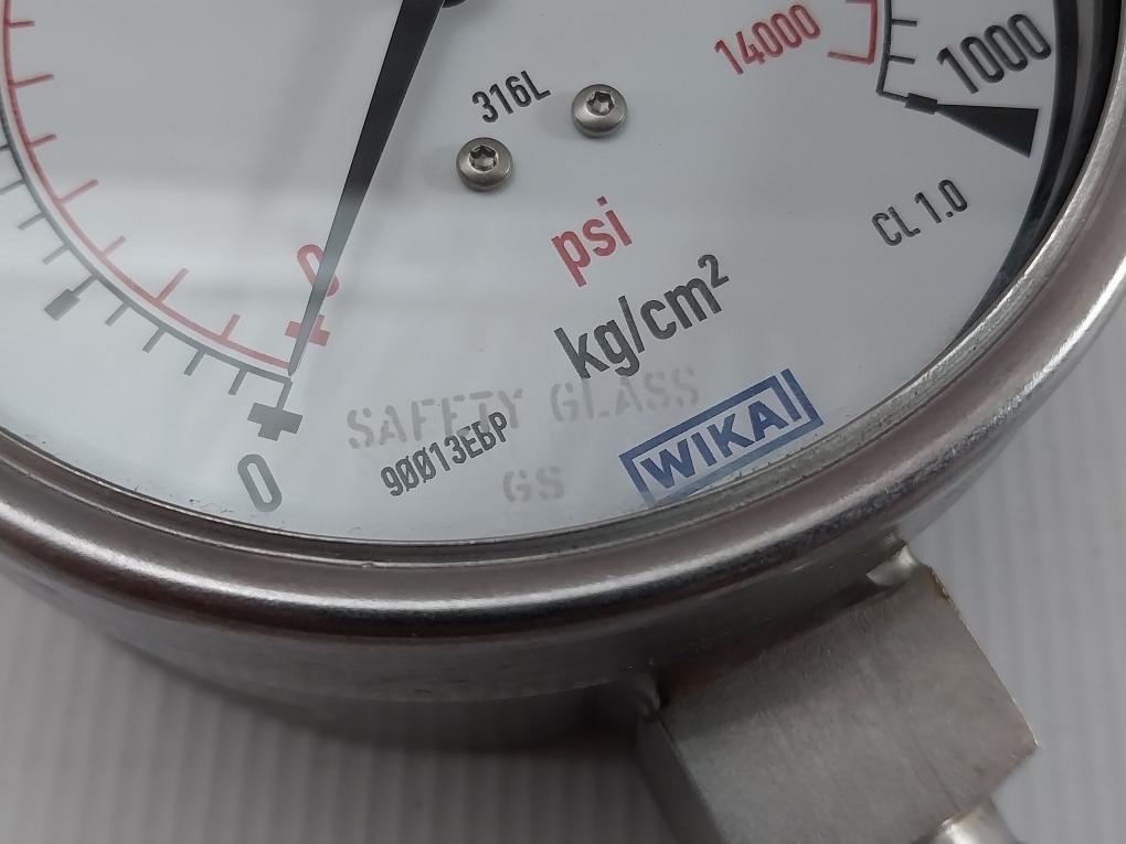232.53.100/232.50.100 Wika Mechanical Pressure Gauge 0 To 1000 Kg/Cm2