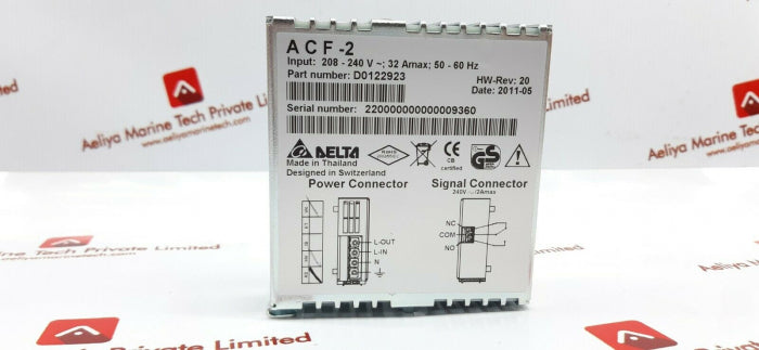 Delta acf-2 signal connector d0122923