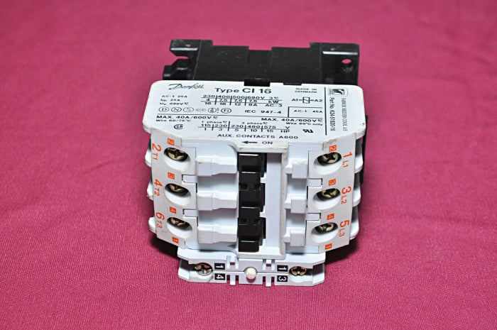 Danfoss ci16 contactor with auxiliary contact