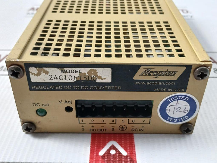 24C10Ft500 Acopian Regulated Dc To Dc Converter