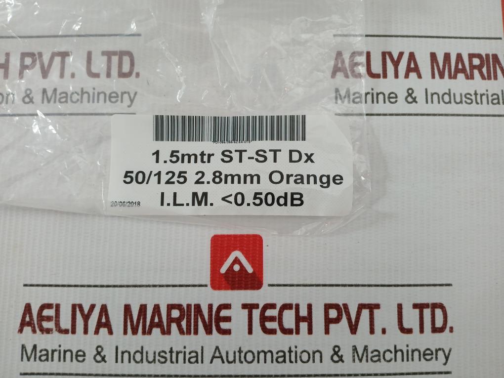 250039 Duplex Multimode Fiber Optic Patch Cable 1.5-m Trelleborg