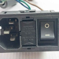 250V Power Connector Socket For Use Only With A 250V Fuse