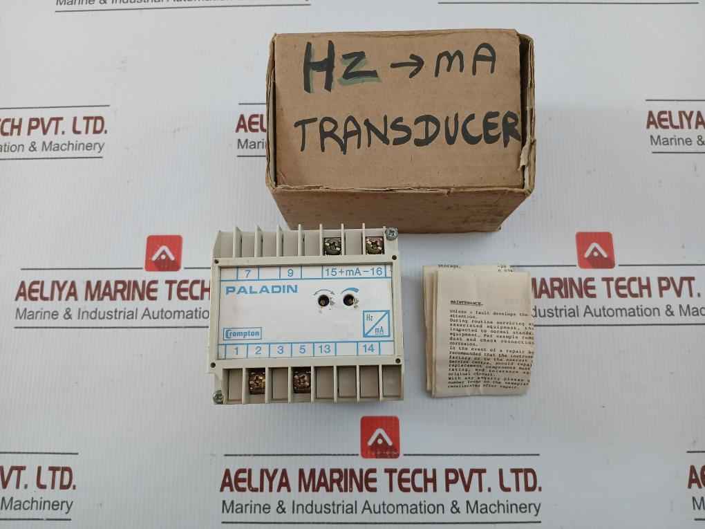 253-thzw-pmhg Self-powered Frequency Transducer Crompton Instruments