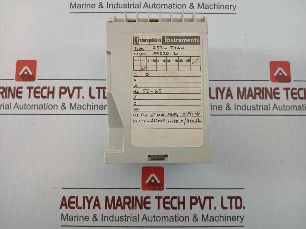253-thzw-pmhg Self-powered Frequency Transducer Crompton Instruments