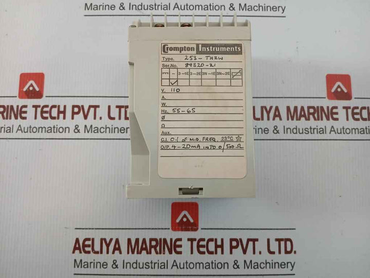 253-thzw-pmhg Self-powered Frequency Transducer Crompton Instruments