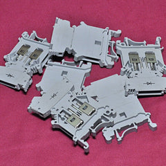 Lot of 7X Phoenix Contact St-be Terminal Block UK4-T