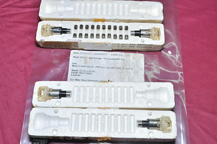 Alfa-laval Lamp-pilot Jwp-36-c100 Light Signal 871 Silk