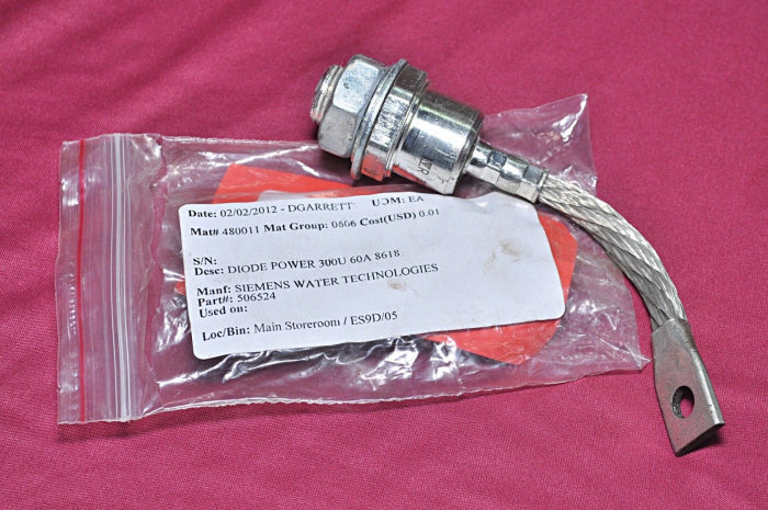 Siemens 506524 Diode Power 300U 60A 8618