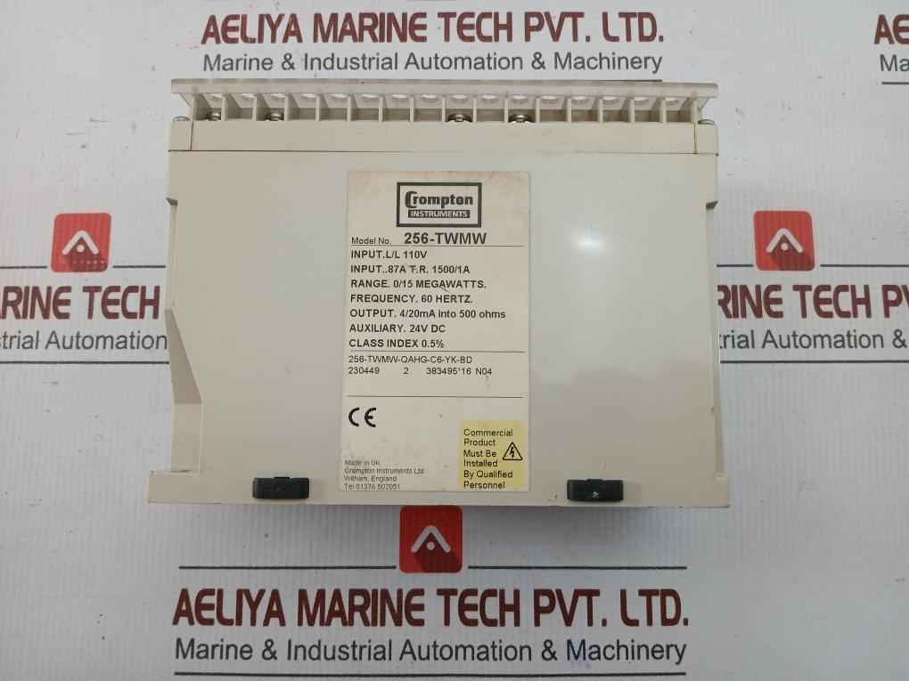 256-twmw-qahg-c6-yk-bd 3-phase Watt Transducer 4-20Ma Crompton