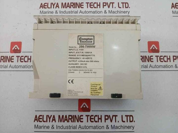256-twmw-qahg-c6-yk-bd 3-phase Watt Transducer 4-20Ma Crompton