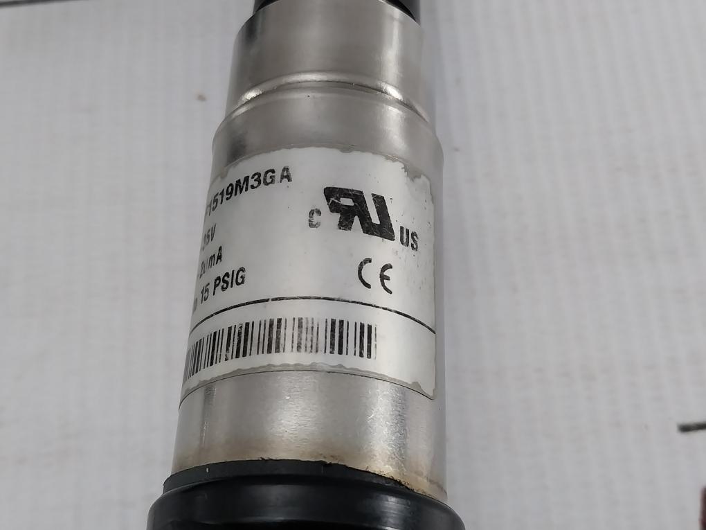 2600Bgf1519M3Ga Pressure Sensor Range - 0 To 15 Psig Gems Sensors 4-20 Ma