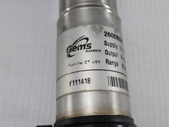 2600Bgf1519M3Ga Pressure Sensor Range - 0 To 15 Psig Gems Sensors 4-20 Ma