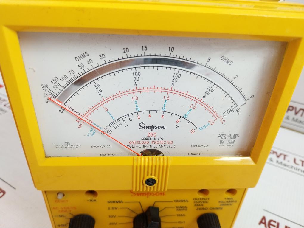 260 Volt-ohm-milliammeter Simpson Output-350Vdc Max
