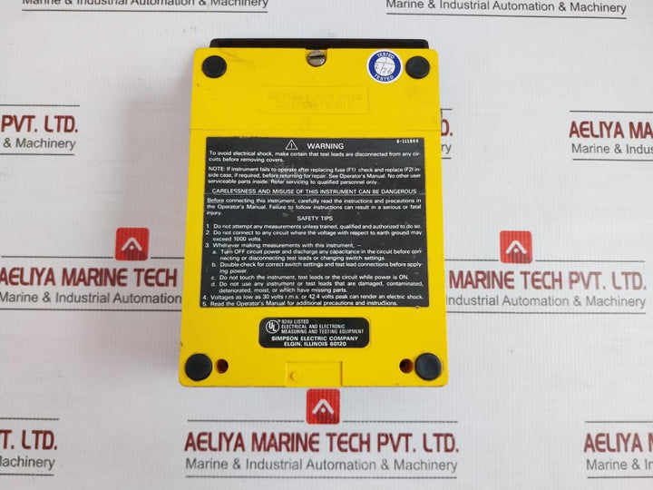 260 Volt-ohm-milliammeter Simpson Output-350Vdc Max