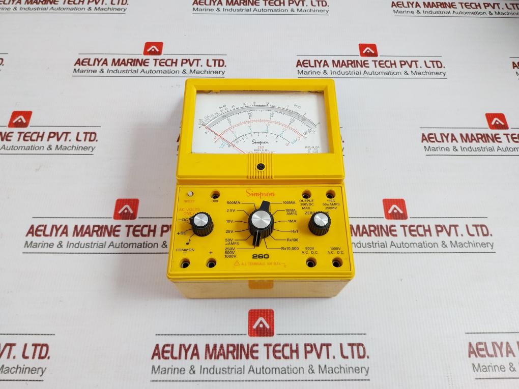 260 Volt-ohm-milliammeter Simpson Output-350Vdc Max