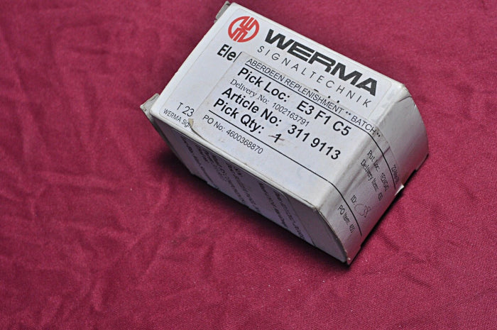 Werma 10701075 Black Panel Mount Buzzer