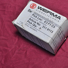 Werma 10701075 Black Panel Mount Buzzer