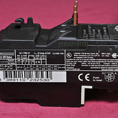Telemecanique lr2 d1304 thermal overload relay