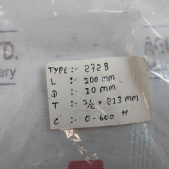 272B Thermometer 100Mm 0-600°C