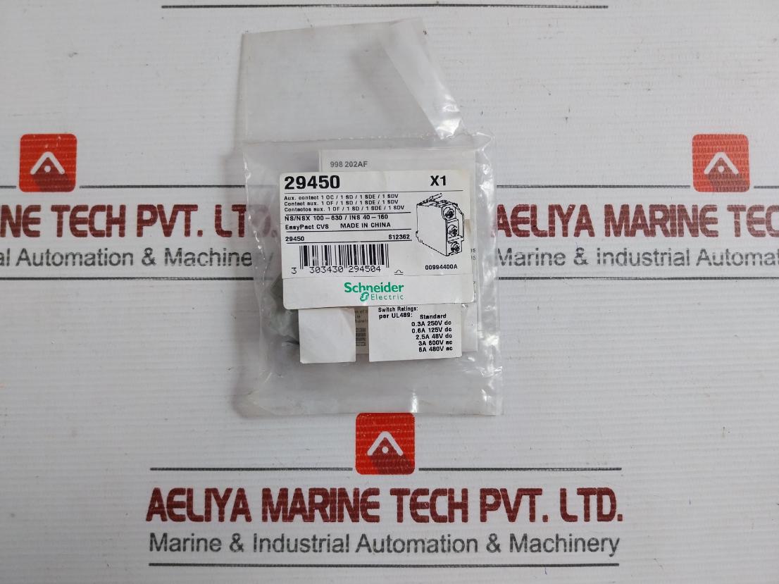 29450 Ax/Al Auxiliary Switch Schneider Electric