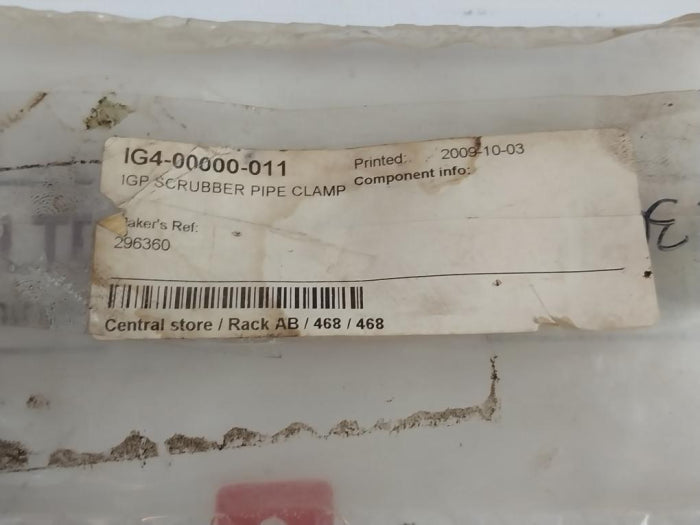 296360 Igp Scrubber Pipe Clamp Ig4-00000-011