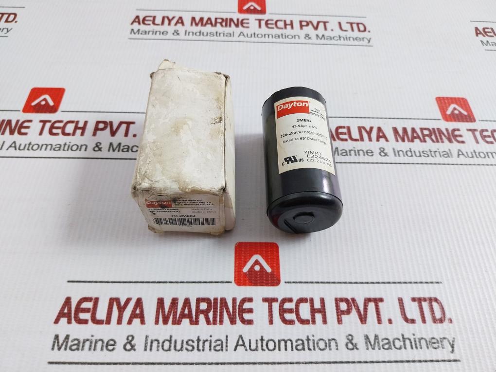 2Mer2 Motor Start Capacitor 220–250 Vac 50/60 Hz Dayton