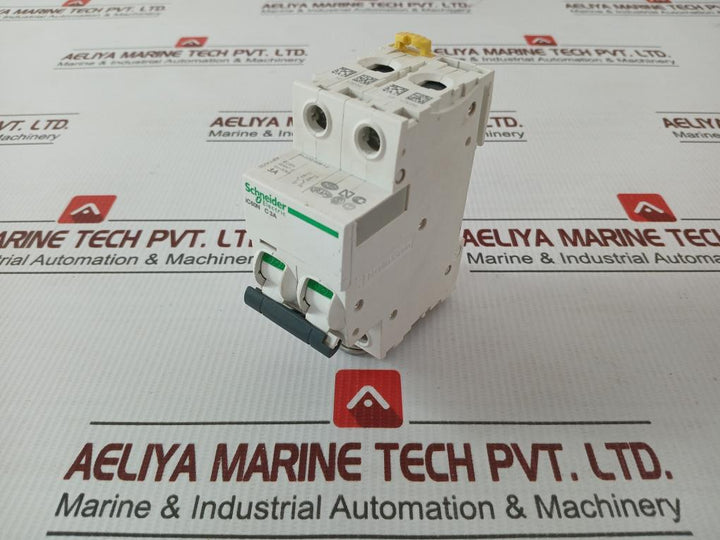 2 Pole Circuit Breaker 50/60Hz 3A Schneider Electric Ic60N A9F74203