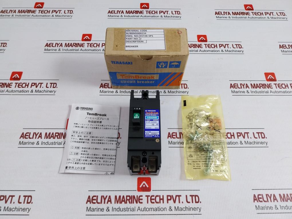 2 Poles Molded-case Circuit Breaker 660V 50/60Hz Terasaki Xs50Nb