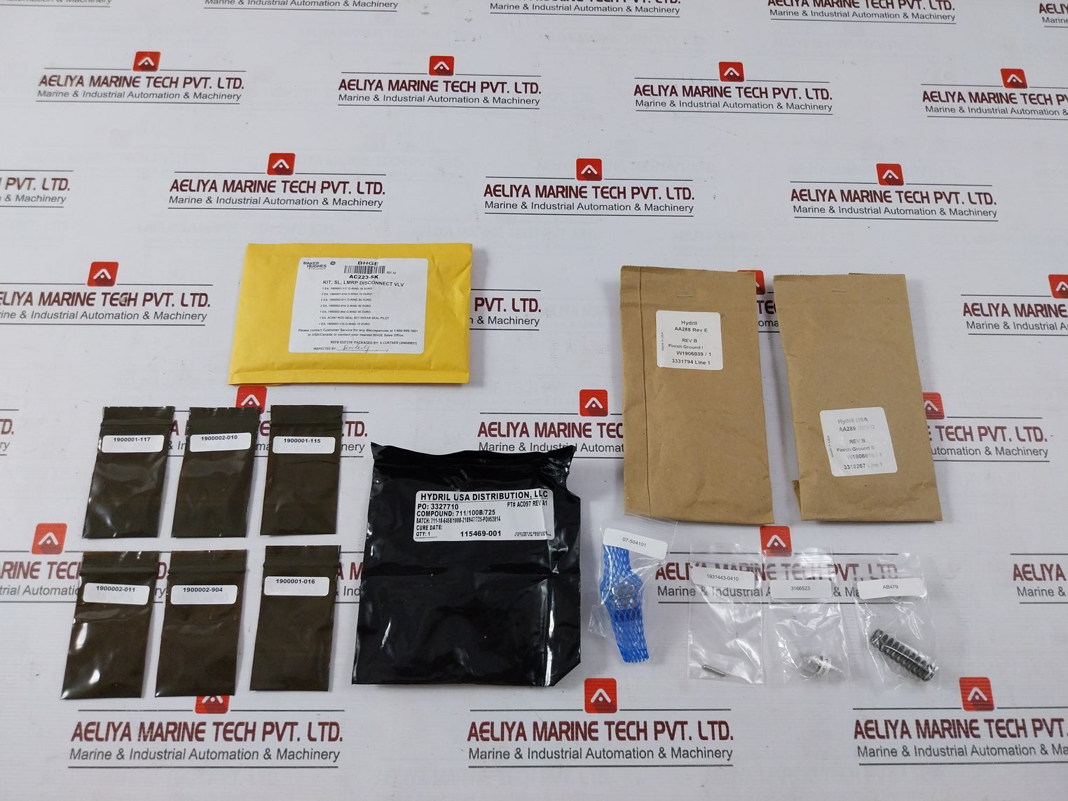 Hydril Ac223-rk Rod Seal Set Shear Seal Pilot Kit O-ring 70 Duro Rev- A1