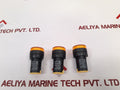 Lot of 3X Apt AD16-22D/S31 Yellow Led Signal Light AC 220V