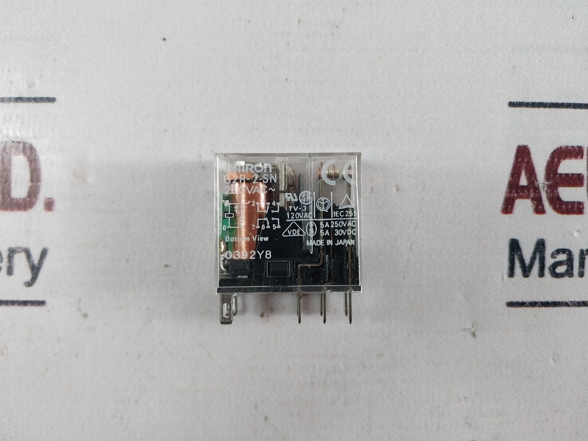 Lot Of 4X Omron G2R-2-sn Auxiliary Relay 5A 250Vac