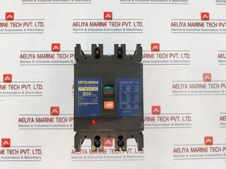 Mitsubishi Electric Nf225-sh 200Amp No-fuse Breaker 3Pole 660V