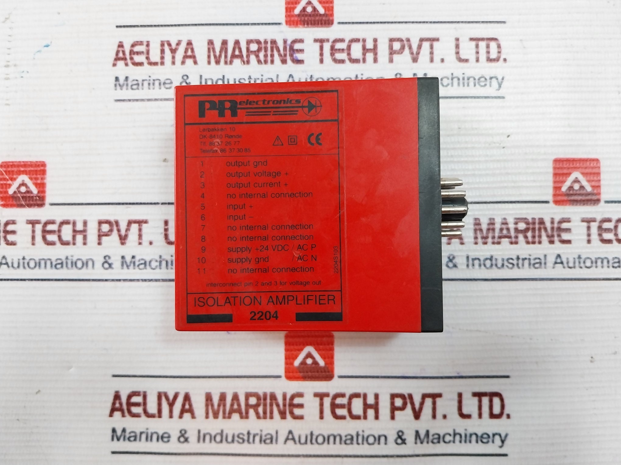 Pr Electronics 2204X2 Isolation Amplifier With Base 24Vdc 4-20Ma 1.3W
