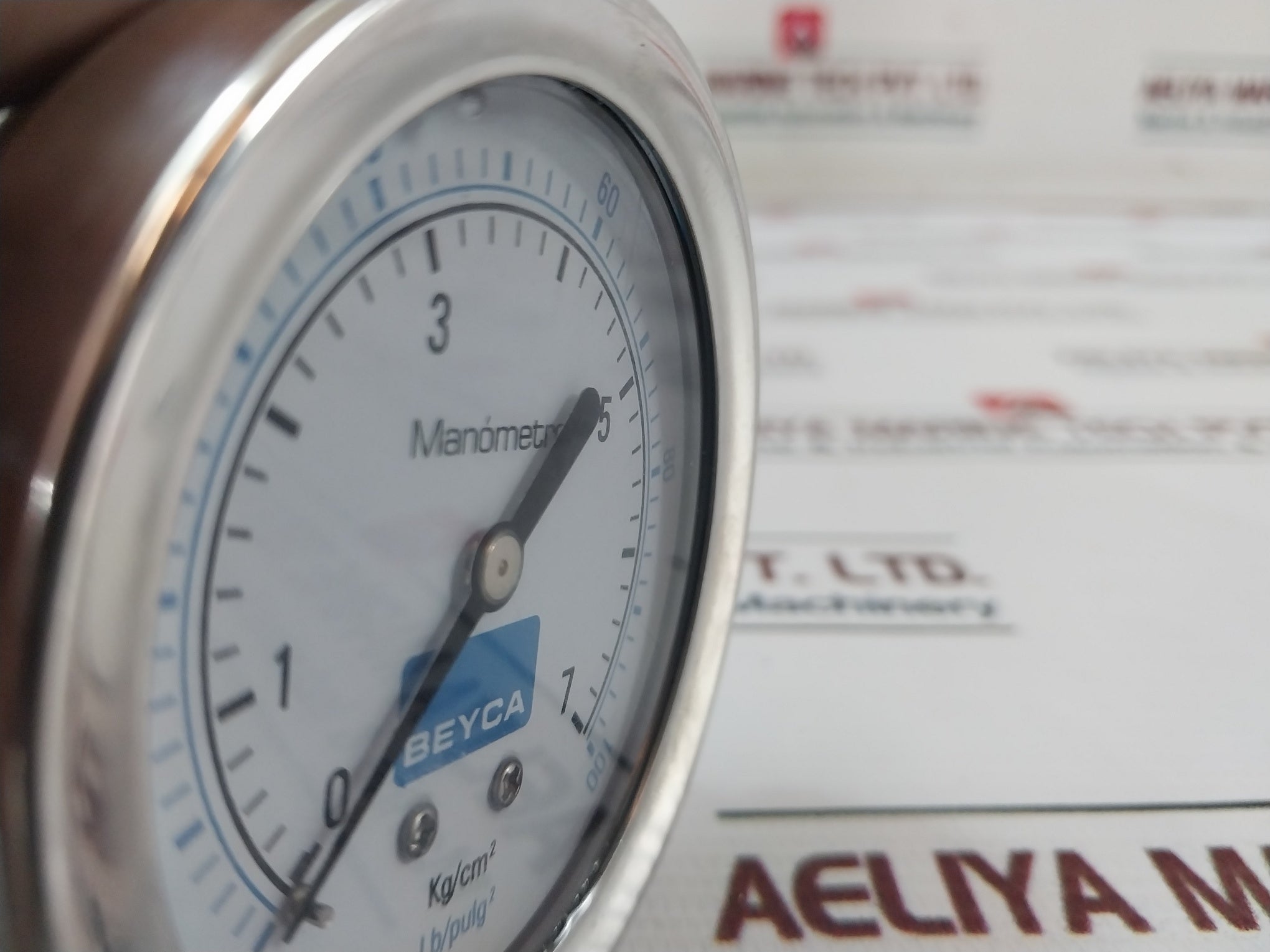 Beyca Mm2-45 Air Pressure Gauge 63 Mm,0-7 Kg/Cm2