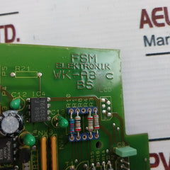 Fsm Electronic Wk-a3 C Printed Circuit Board