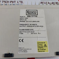 Crompton Instruments 256-tftw 3-phase Balanced Load Power Factor Transducer