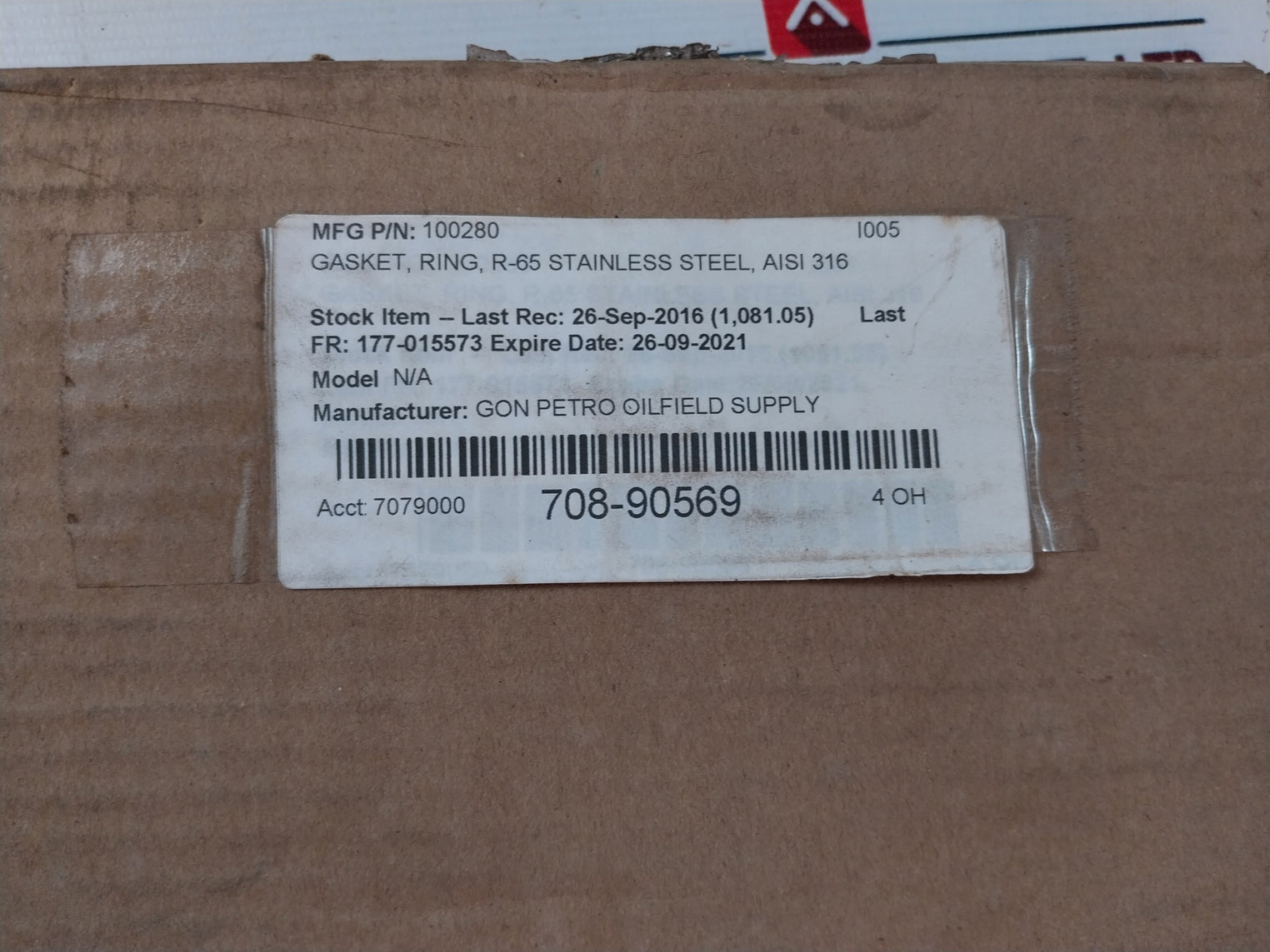 Gon Petro 6A-0348 Aisi 316 Stainless Steel Gasket Ring 100280
