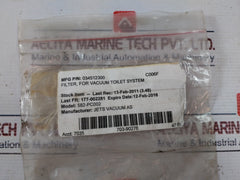 Lot of 38X Jets 034512300 Filter For Vacuum Toilet System 582-PC002