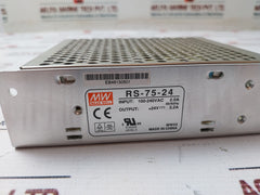 Mean Well Rs-75-24 Power Supply 100-240Vac 2.0A 50/60Hz