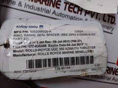 Rolls-royce 5352056000-a Radial Seal Spacer Ring