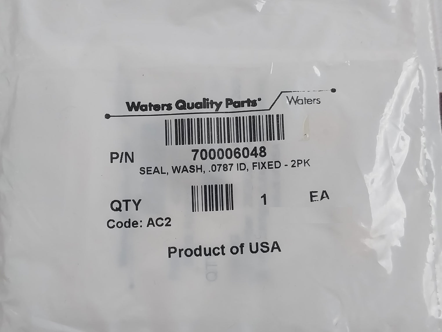 Waters 700006048 Wash Seal Assembly Floating Flange 425000930