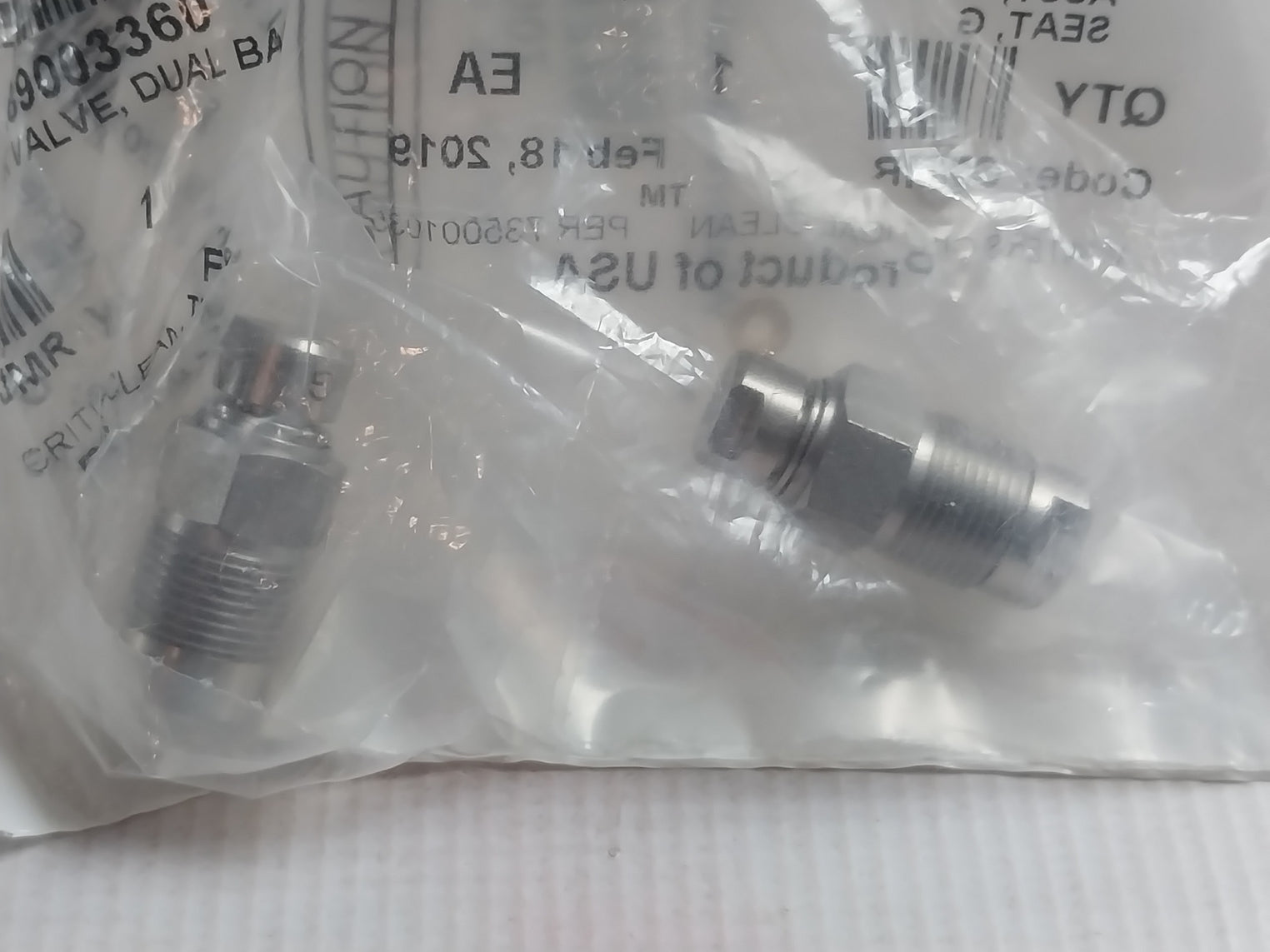 Waters 700003755 Check Valve Dual Ball And Seat